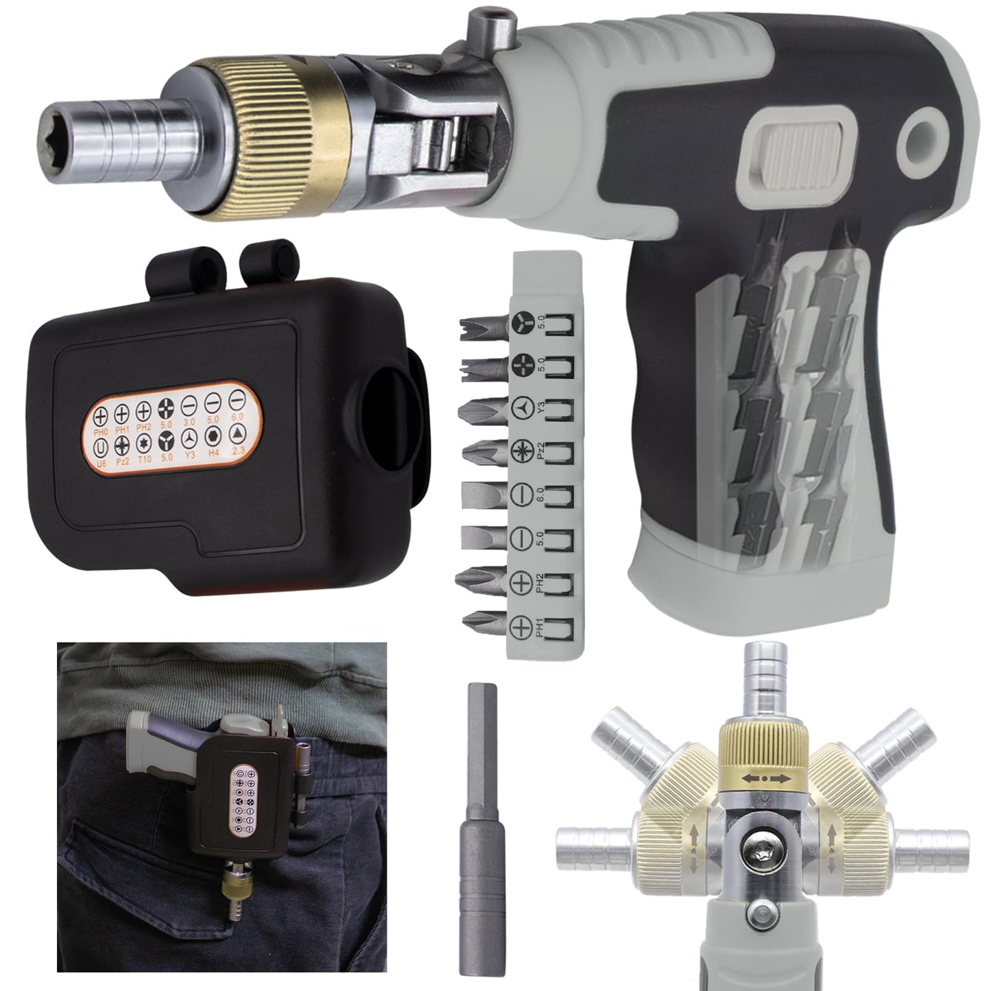 Ratchet Screwdriver 16-in-1 Multi Screwdriver Set All in One Craftsman Tool