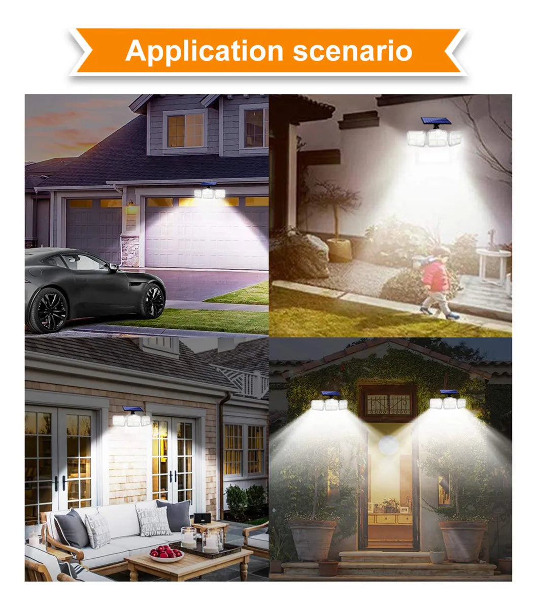 Outdoor Solar Light, Solar Light with Motion Sensor Ip65 Waterproof 238 Led Outdoor 10000 mAh Battery 🔋 5 years warranty